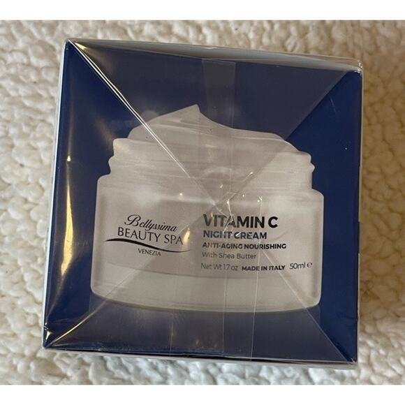 Lot 2 Bellyssima Beauty Spa Vitamin C/ Shea Butter Nourishing Night Cream 1.7 oz - Picture 2 of 6